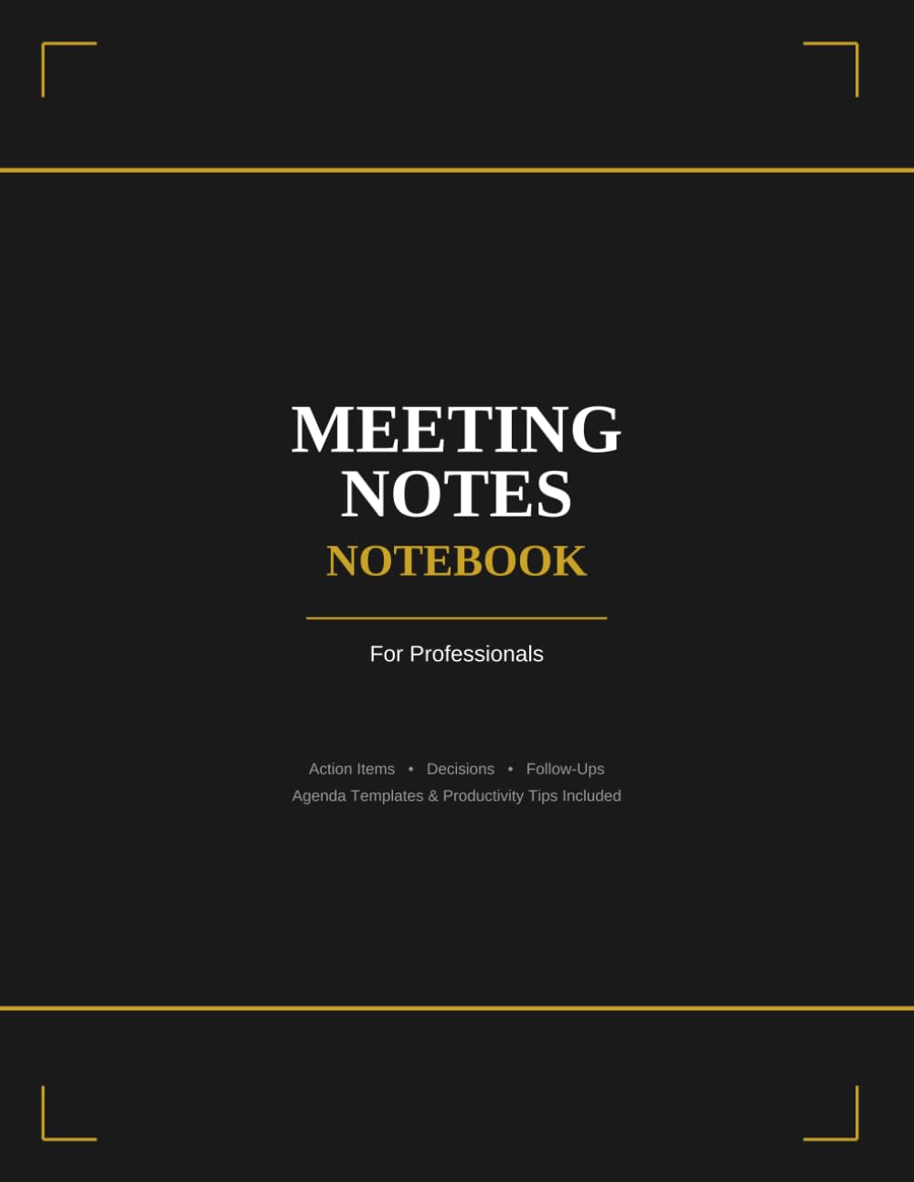 MEETING NOTES NOTEBOOK: Notebook for Professionals baixar o livro de graça