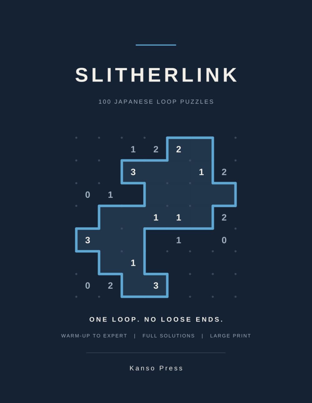 Slitherlink: 100 Japanese Loop Puzzles, Easy to Expert, Large Print with Full Solutions (Kanso Japanese Logic Puzzles) baixar livro de graça