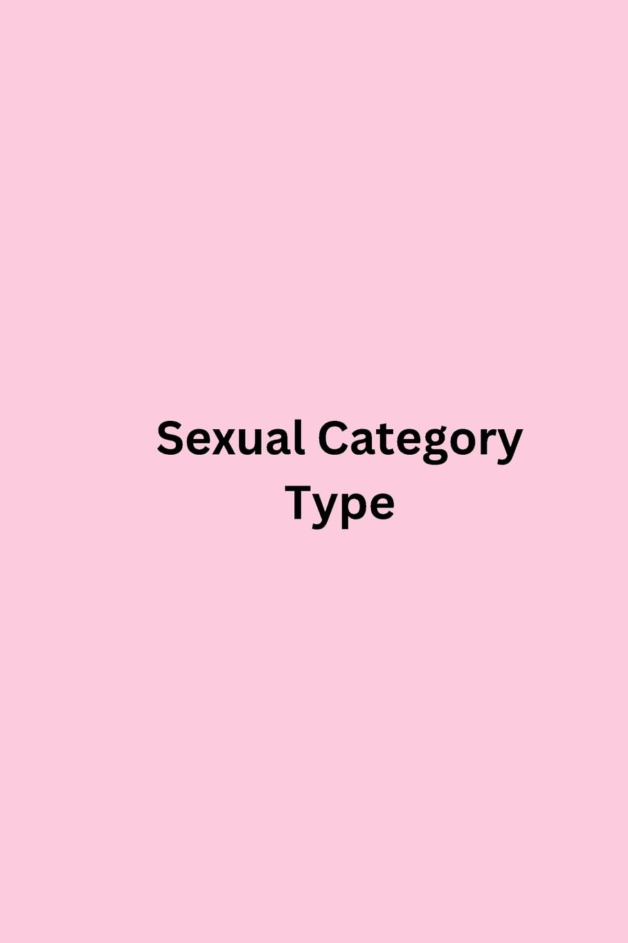 Sexual Category Type baixar o livro de graça