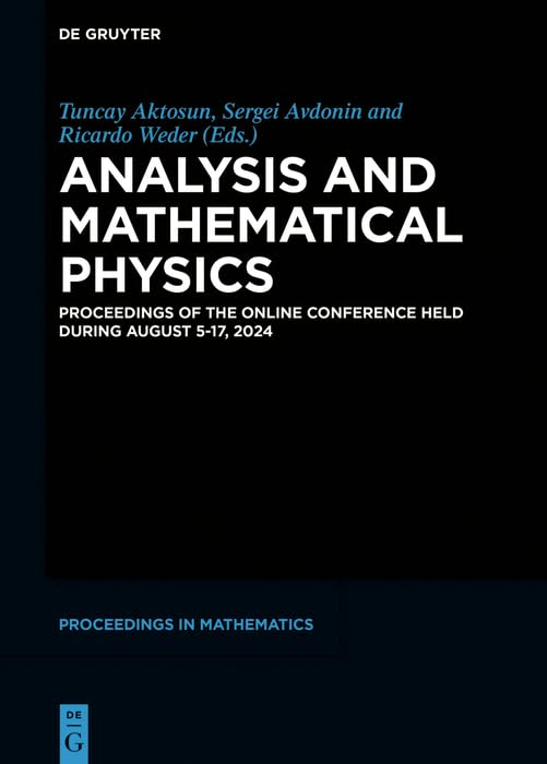 capítulo por capítulo baixar Analysis and Mathematical Physics: Proceedings of the Online Conference Held During August 5 – 17, 2024 (English Edition)