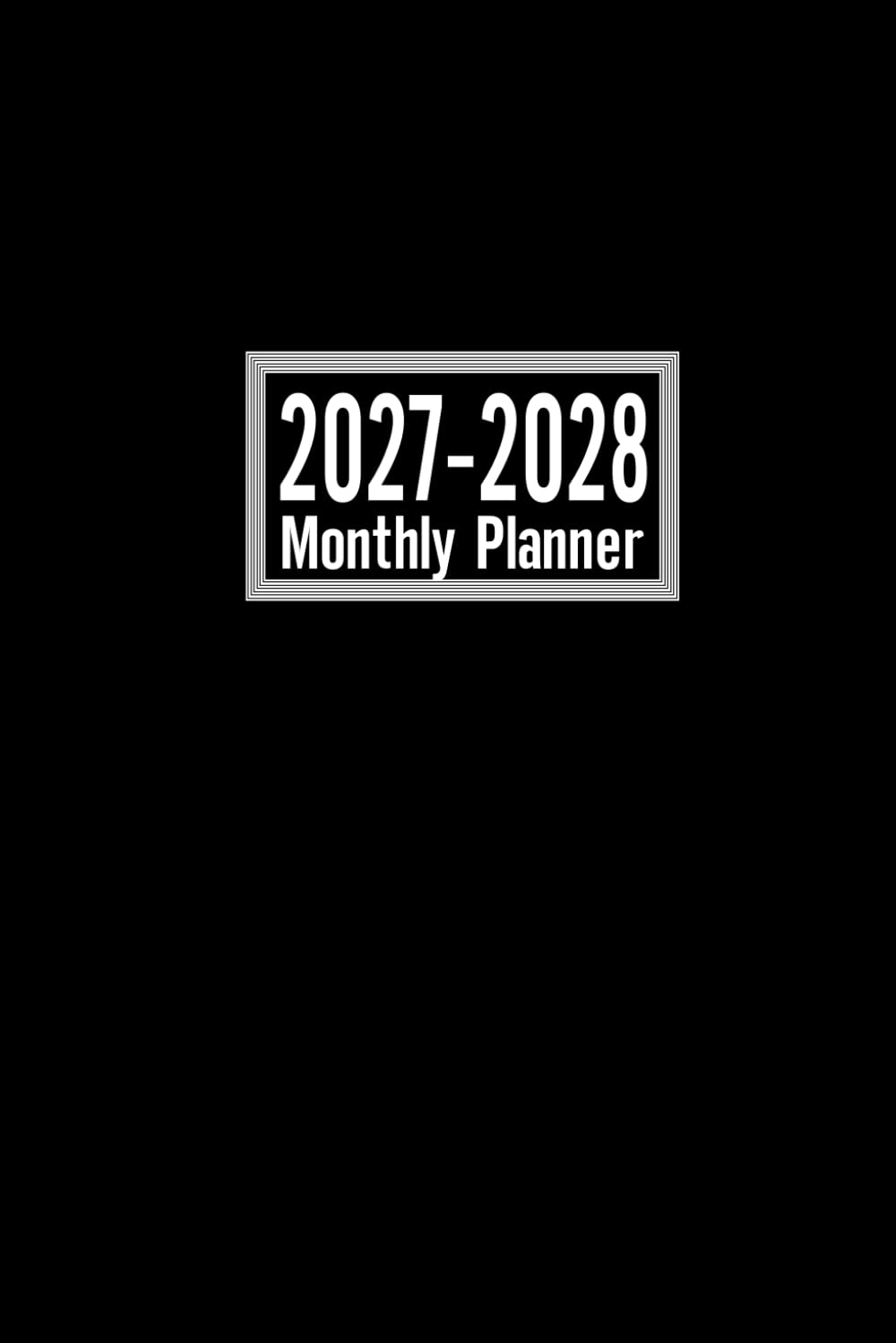 2027-2028 Monthly Planner: Two-Year Monthly Calendar, January 2027–December 2028, 6" x 9" Portable Schedule Organizer with Simple Black Cover baixar livro de graça