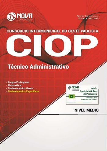 Apostila CIOP-SP 2017 - Técnico Administrativo baixar livro de graça