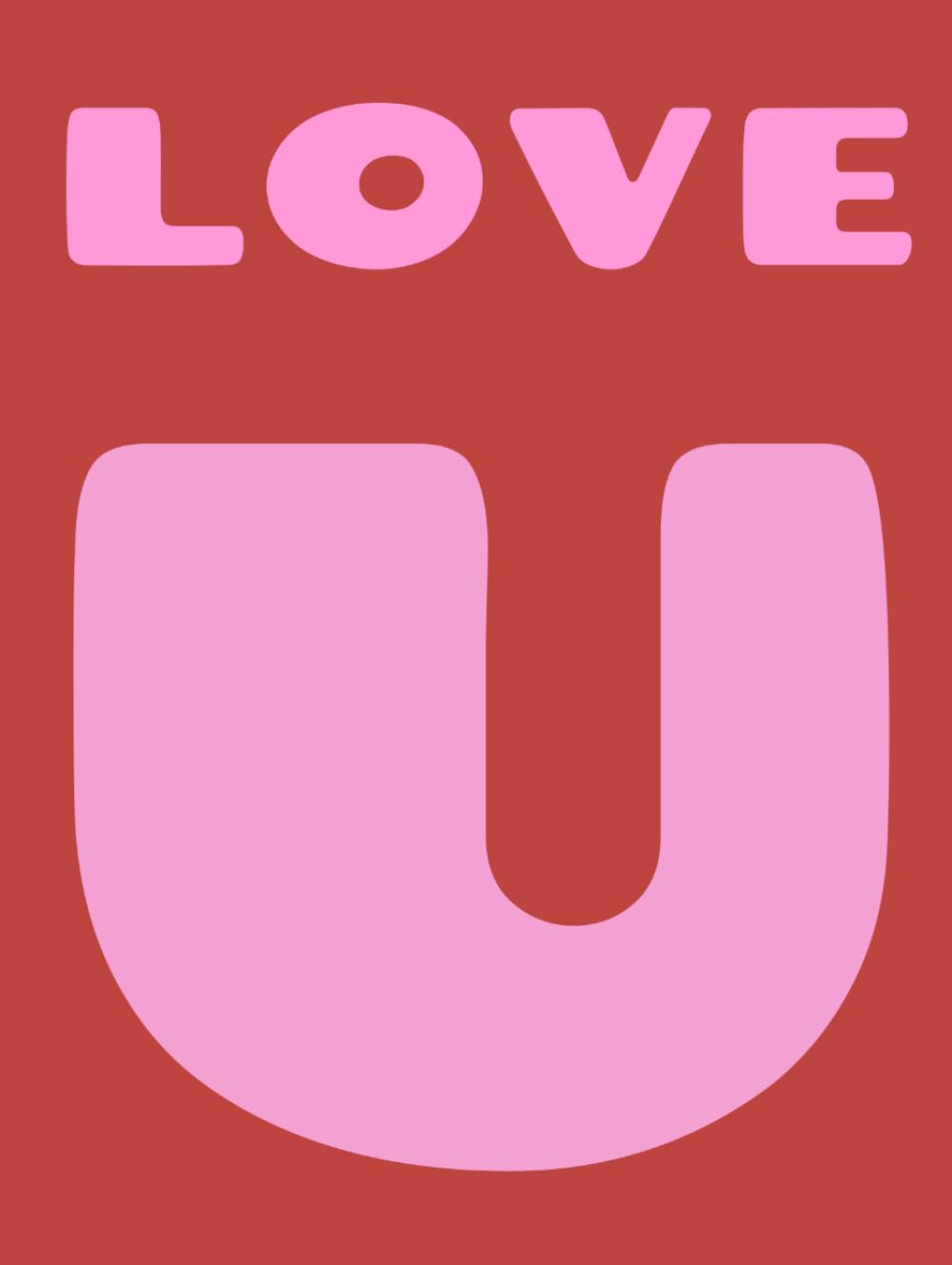 ler totalmente Love U: Unique Decorative Coffee Table Book & Large Notebook - 300 Blank Pages - Photo Album, Pink Aesthetic Guest Book & Trendy Decor