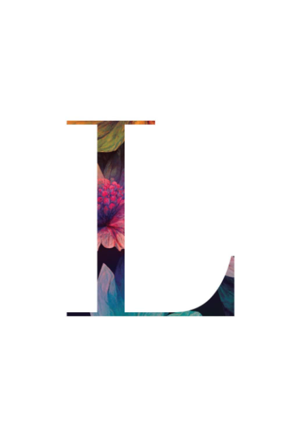 ler totalmente Letter L: Personalized Modern Floral Initial Notebook - White 6x9 Inches - 118 lined color pages - For Creative Writing, Brainstorming, Journaling, Notes, Ideas, Gift Giving