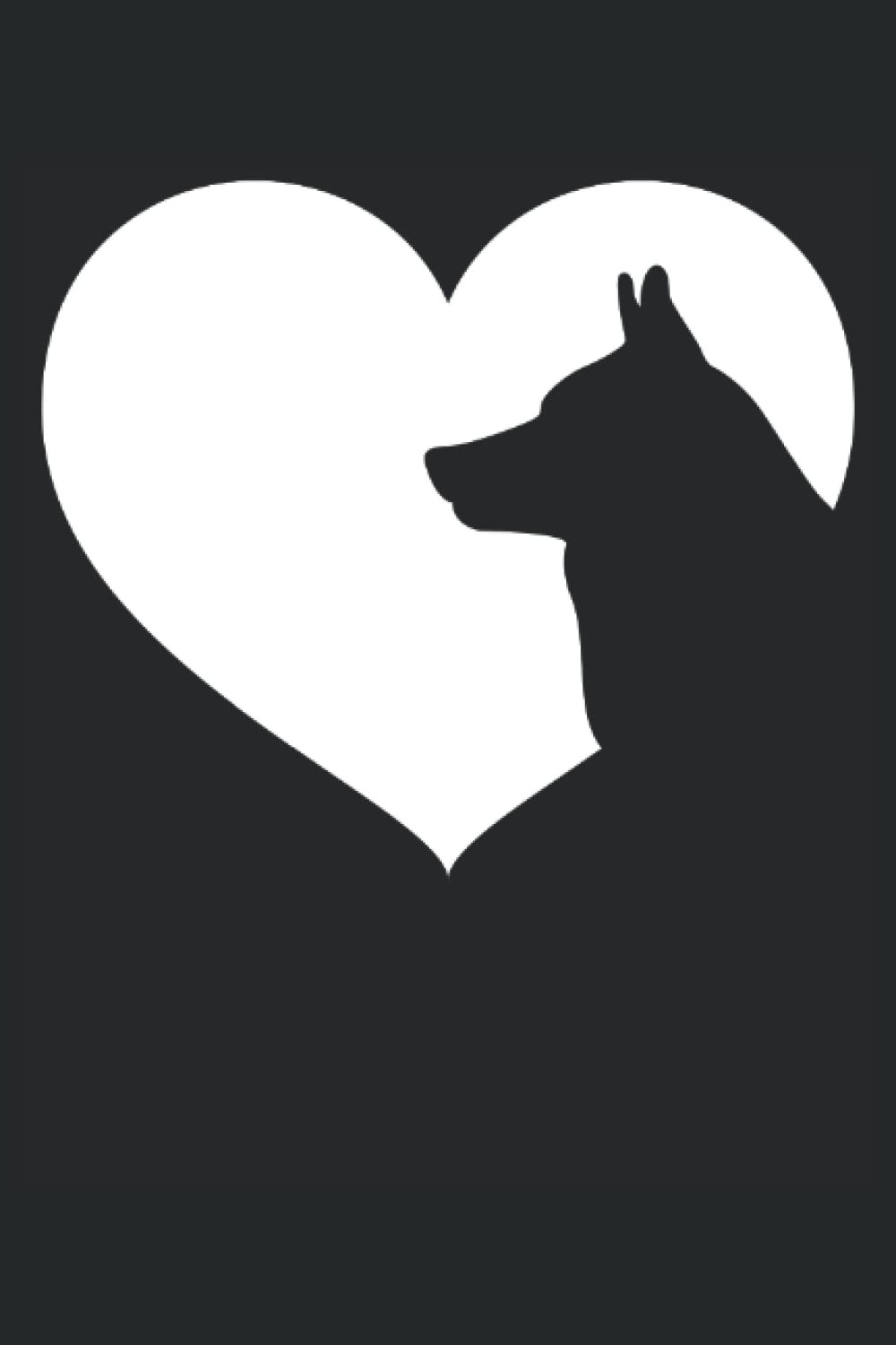 ler totalmente Siberian Husky Dog Heart Silhouette - Siberian Husky: A Journal Size (6 x 9 inches) Notebook | Diary | Planner with 120 Dot Grid Pages