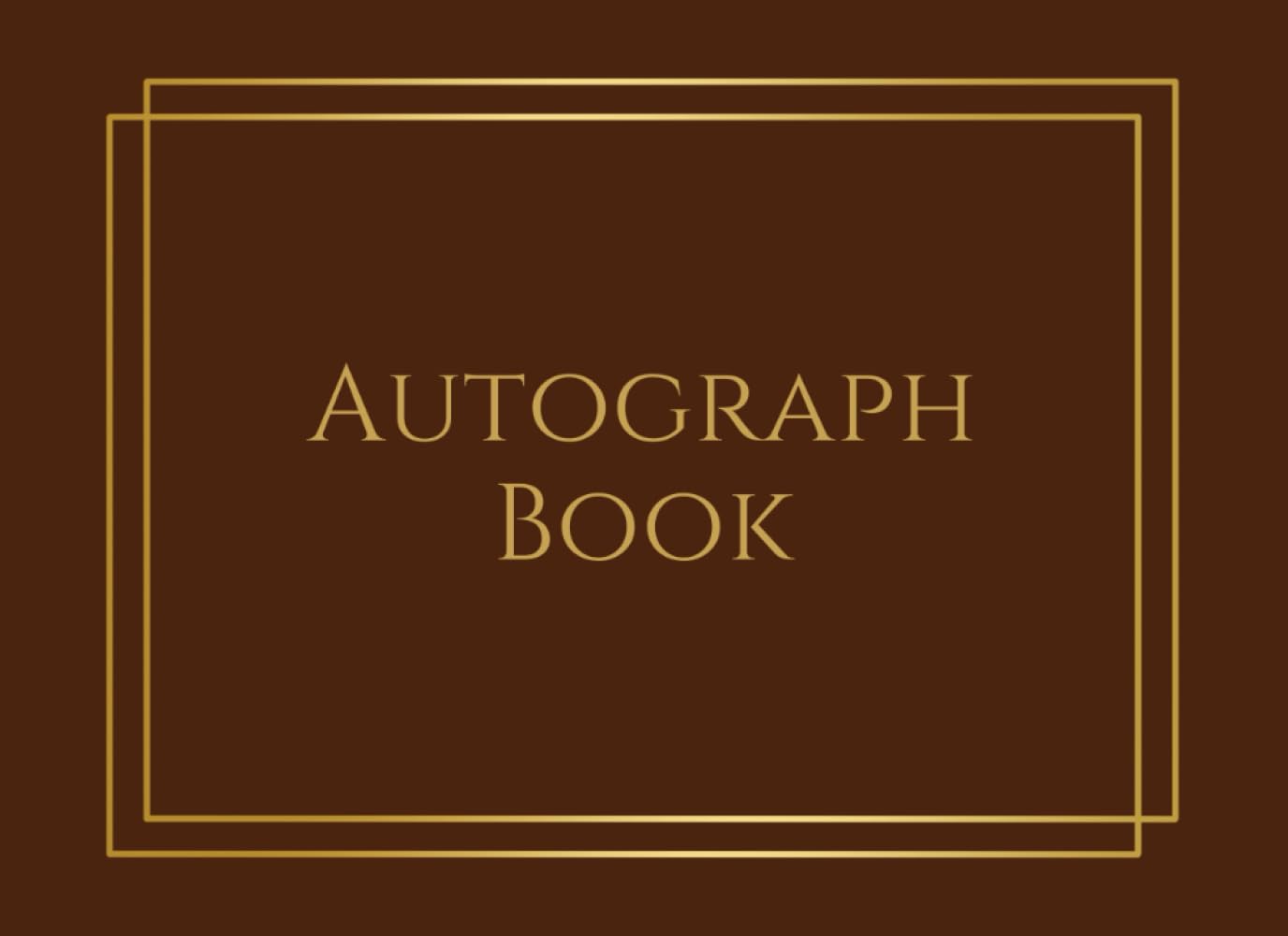 Brown Autograph Book: Small Pad for Signatures of Celebrities, Musicians, Authors, or Friends. Use at Concerts, Conventions, Events, etc. Gift for Adults, Kids, or Teens. 100 Plain, Blank Pages. baixar o livro de graça