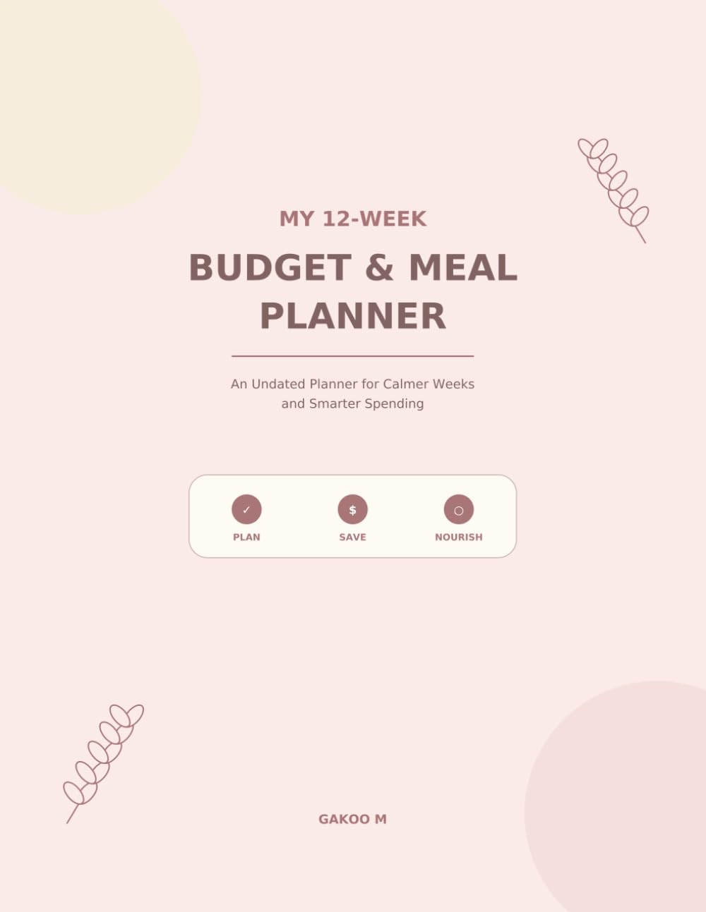 My 12-Week Budget & Meal Planner baixar o livro de graça