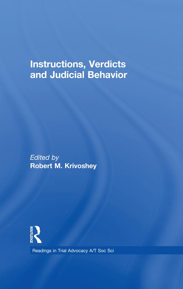 capítulo por capítulo baixar Instructions, Verdicts, and Judicial Behavior (Readings in Trial Advocacy A/T Soc Sci) (English Edition)