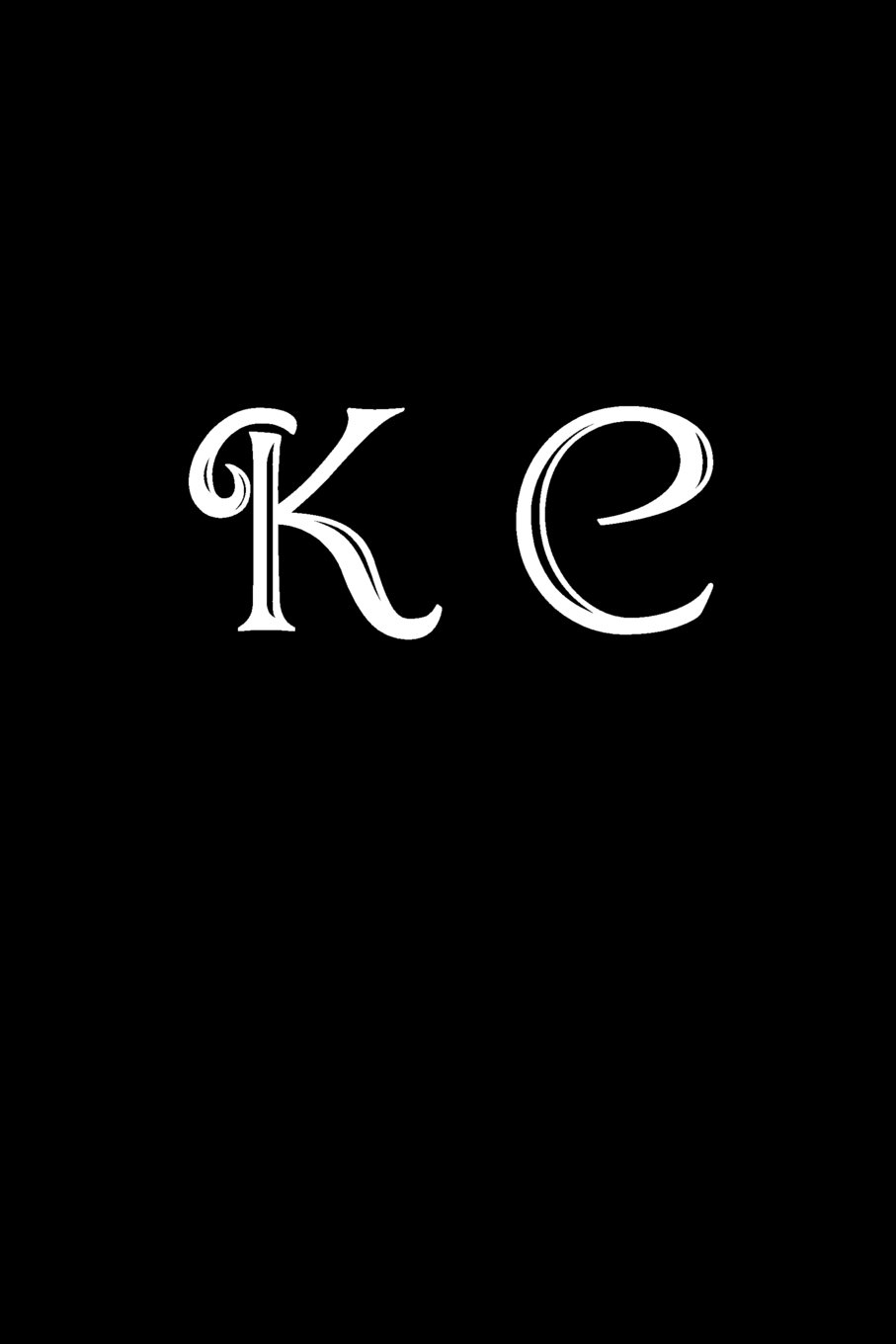K C: Double Monogram Journal, 100 Pages, 6x9 Inches, Black Glossy Cover baixar livro de graça