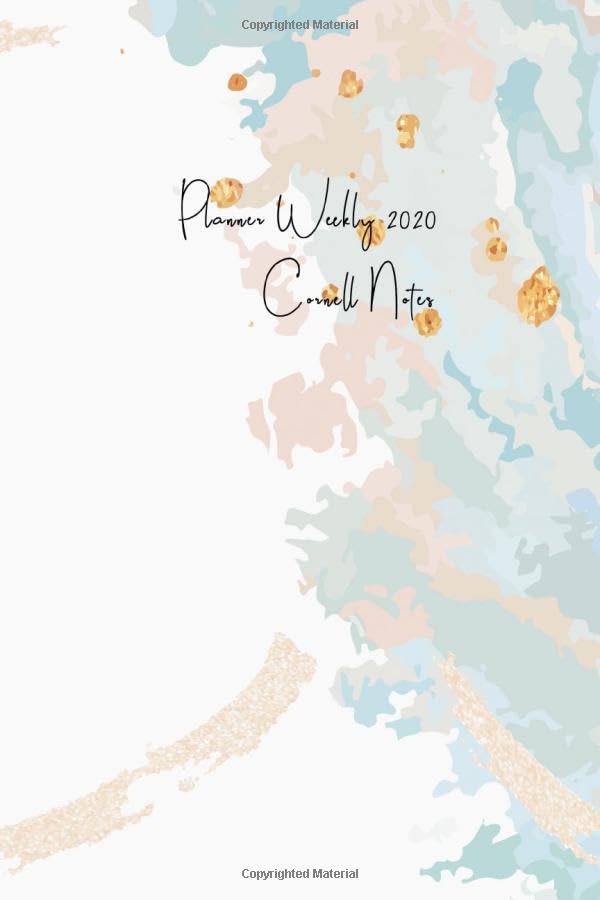 ler totalmente Planner Weekly 2020 Cornell Notes: Year Organizer (Password List) Notes Taking System for School and University with College Ruled Lines Perfect for... planning: Acrylic Paint Pour Theme