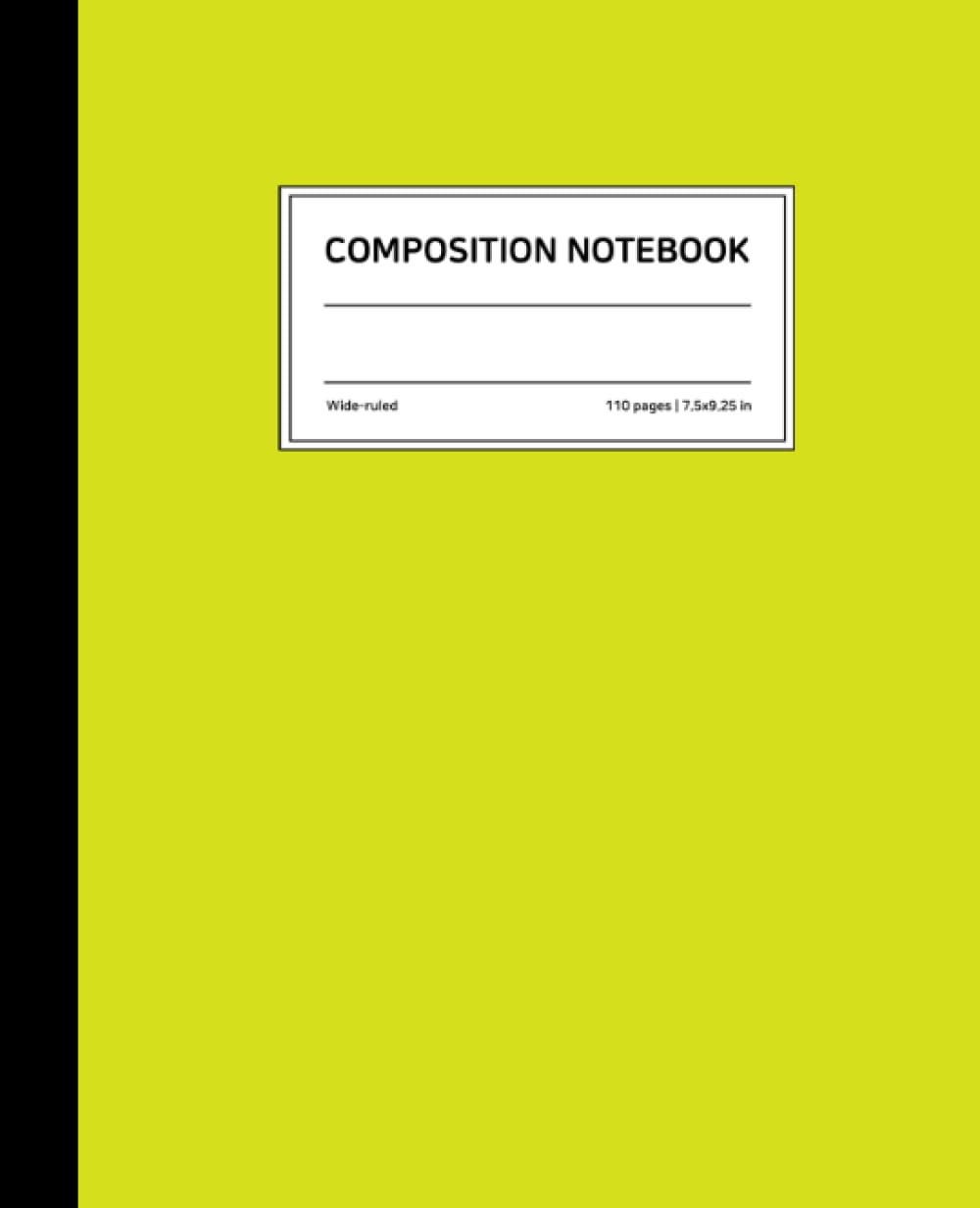 ler totalmente Light Green Composition Notebook: Wide Ruled, 7.5 × 9.25 Inches, Soft Matte Cover, 110 Pages: Assorted Colors comp book journal note for school kid... diary writing personal travel journaling