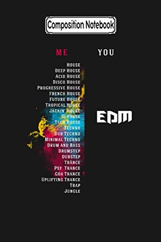 Composition Notebook: Edm Music Music Music Fan Notebook Journal Notebook Blank Lined Ruled 6x9 100 Pages baixar livro de graça
