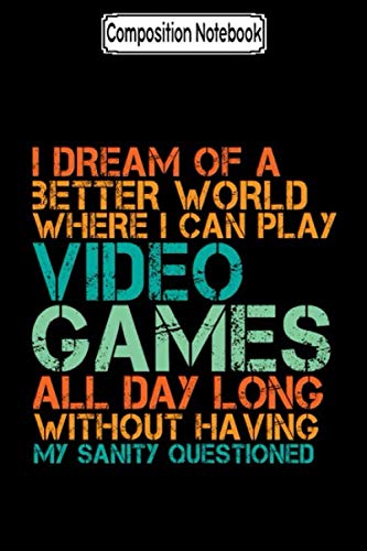 Composition Notebook: Funny gamers gift for nerds and geek Journal Notebook Blank Lined Ruled 6x9 100 Pages baixar o livro de graça