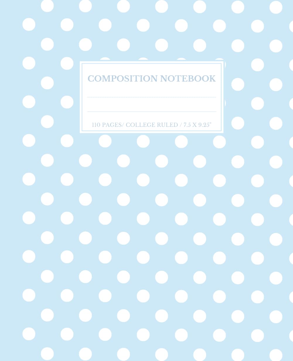Pastel Light Blue & White Polka Dot Composition Notebook: Elegant Chic College Ruled Journal for Girls, Kids, Teens, Women; Trendy Y2K Preppy Girly School & Office Supplies; Perfect Gift baixar livro de graça