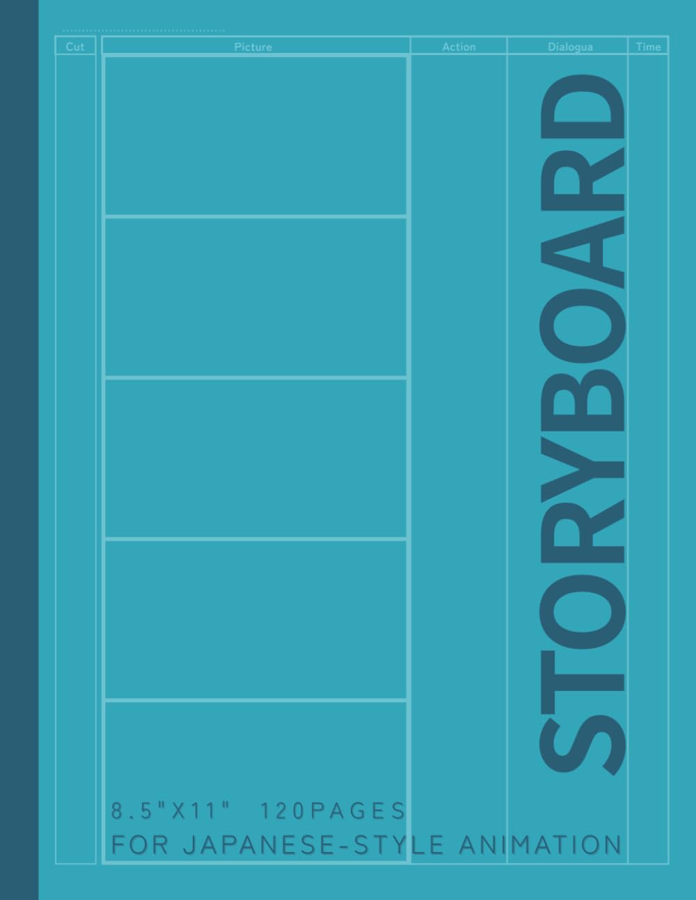capítulo por capítulo baixar Storyboard Notebook – Japanese-Style Animation Frame Template: 5-Frame Vertical Layout | 8.5” x 11” | For Animators, Creators, and Visual Storytellers