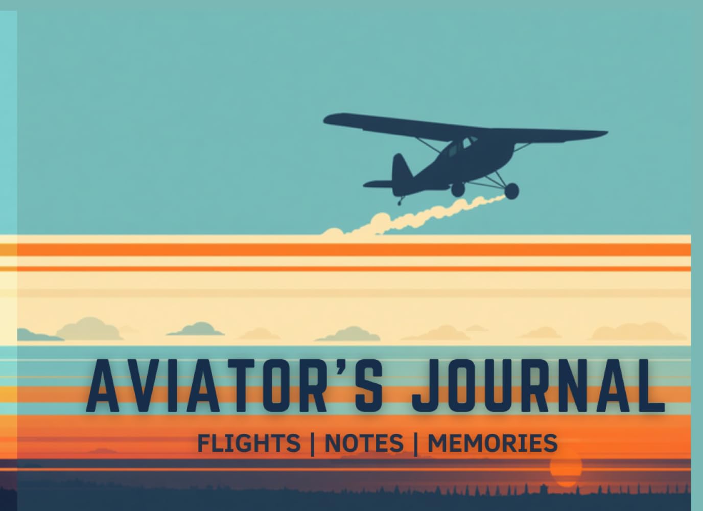 ler totalmente Pilot Flight Journal: Personal Flying Log for Student & Hobby Pilots | Gift for Aviation Lovers | 8.25x6 | 120 Pages