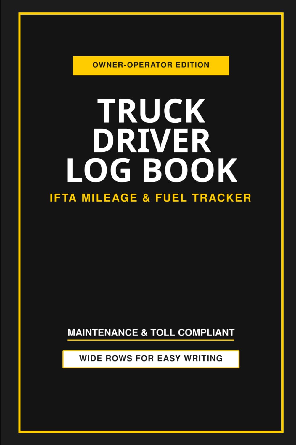 ler totalmente Truck Driver Log Book: IFTA Mileage & Fuel Tracker: Wide Row Expense Ledger for Owner-Operators and Commercial Drivers