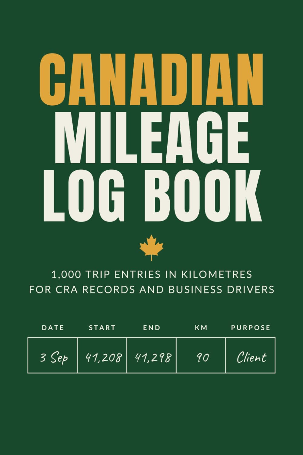 capítulo por capítulo baixar Canadian Mileage Log Book: 1,000 Trip Entries in Kilometres for CRA Records — Vehicle Log for Business, Self-Employed and Rideshare Drivers