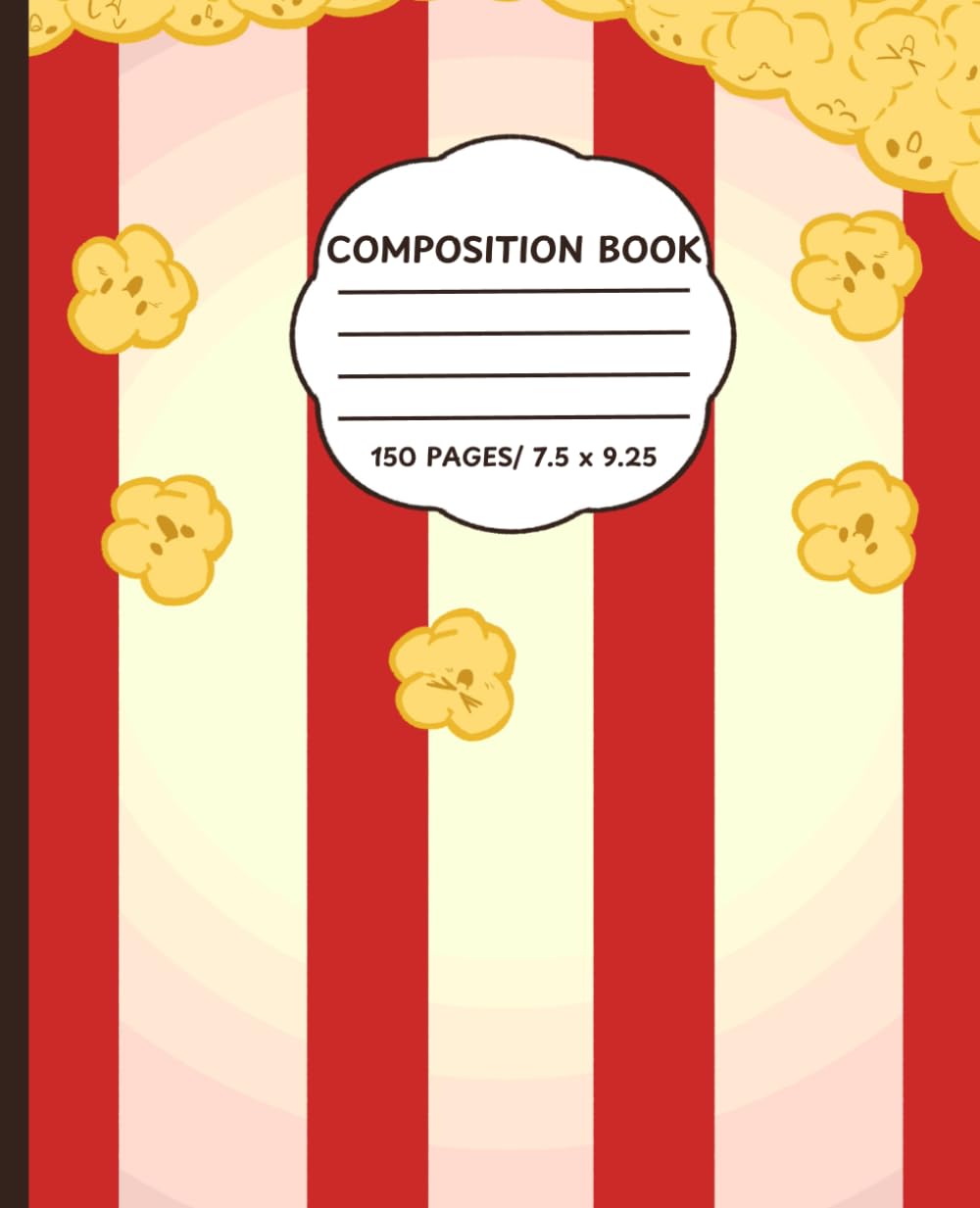 Composition Book: Cute Popcorn Pattern-150 pages-7.5 x 9.25-For Popcorn Lovers of All Ages baixar livro de graça