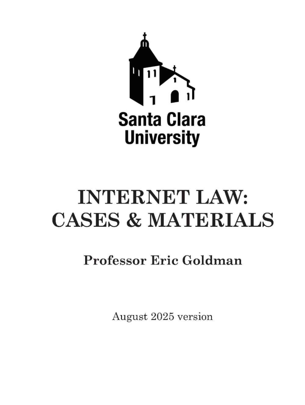 ler totalmente Internet Law: Cases & Materials (2025 Edition)