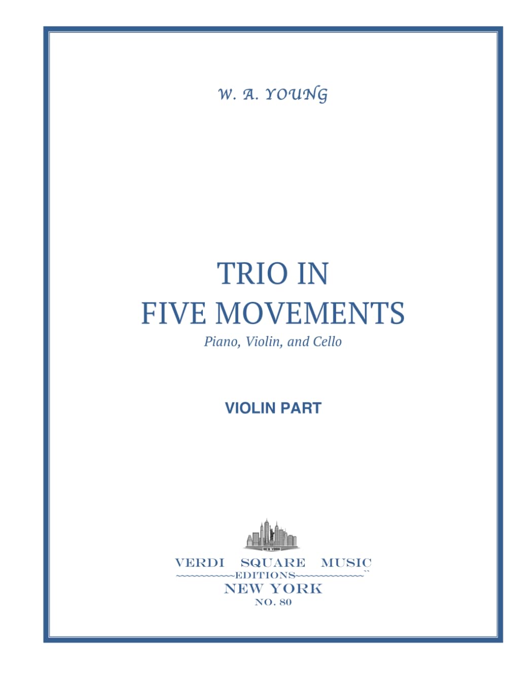 ler totalmente Trio in Five Movements: Violin Part