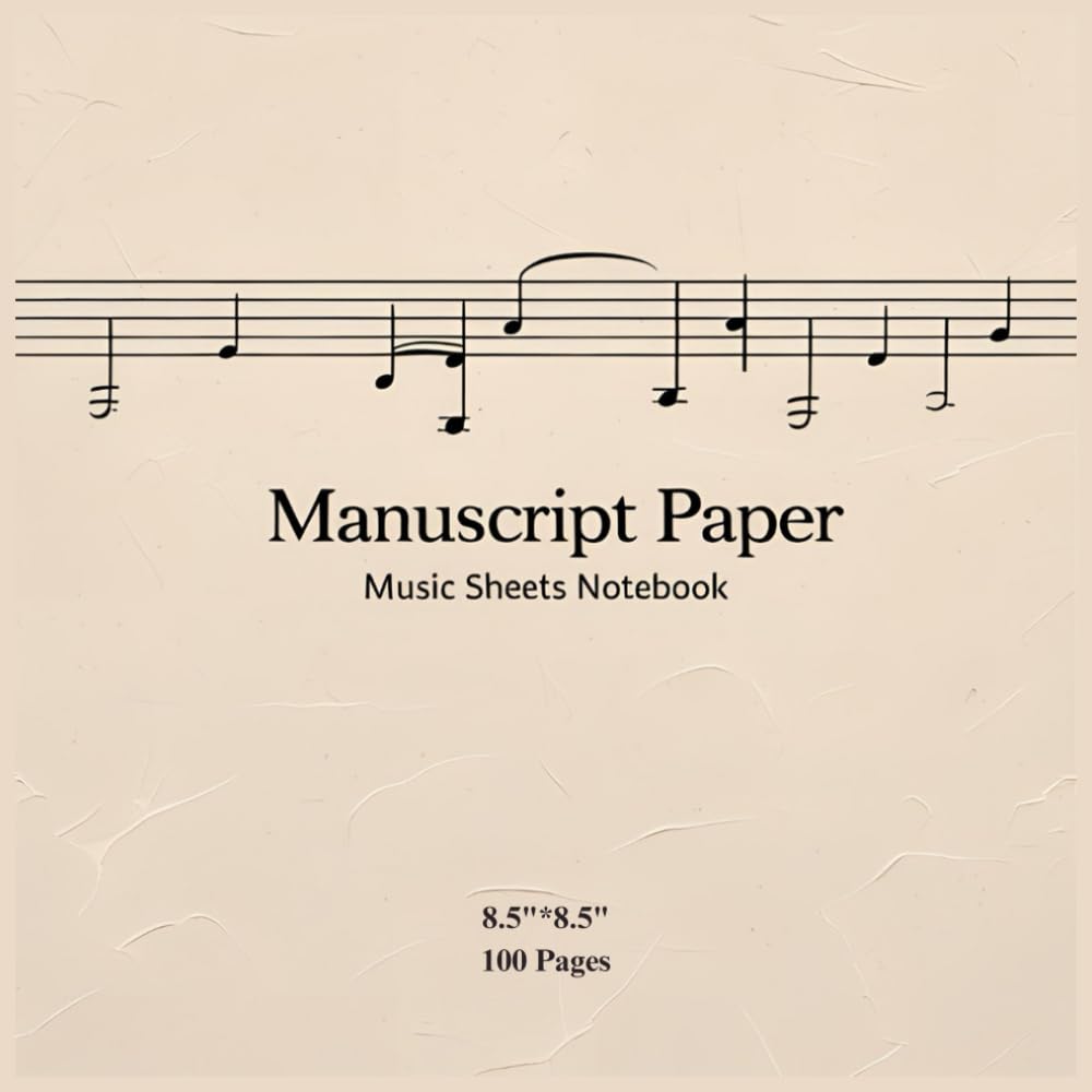 Music Sheets 100 Pages 8.5”×8.5” Music Staff Loose Leaf Sheets, Wide Staff Blank Manuscript Paper, Music Standard Manuscript Paper for Musician and... of Music Pocket 100 pages 10 Staves per Page baixar o livro de graça