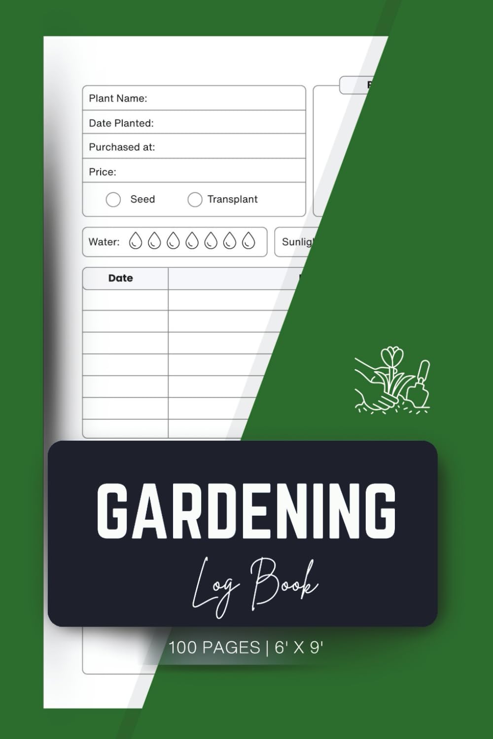 Gardening log book: Plant Care Tracker for Recording Growth, Garden Plans and Seasonal Notes baixar o livro de graça