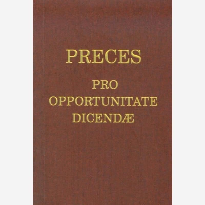 ler totalmente PRECES PRO APPORTUNITATE DICENDÆ