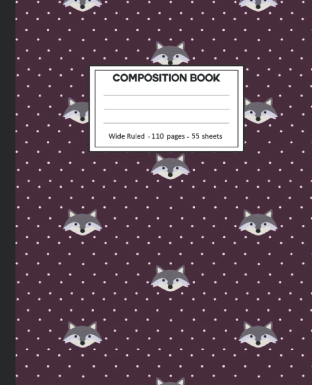ler totalmente Composition Notebook: Composition Notebook with Wolf for School.