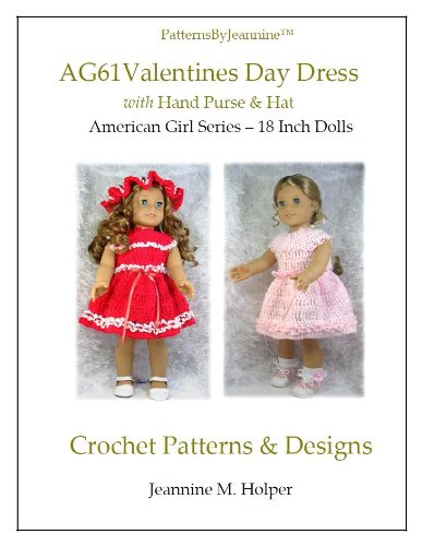 ler totalmente American Girl Valentines Day Dress Crochet Pattern (Patterns by Jeannine) (English Edition)