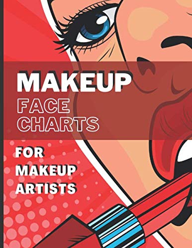 Makeup Face Charts for Makeup Artist: Blank Workbook Face Charts, Practice Makeup Sheets baixar livro de graça