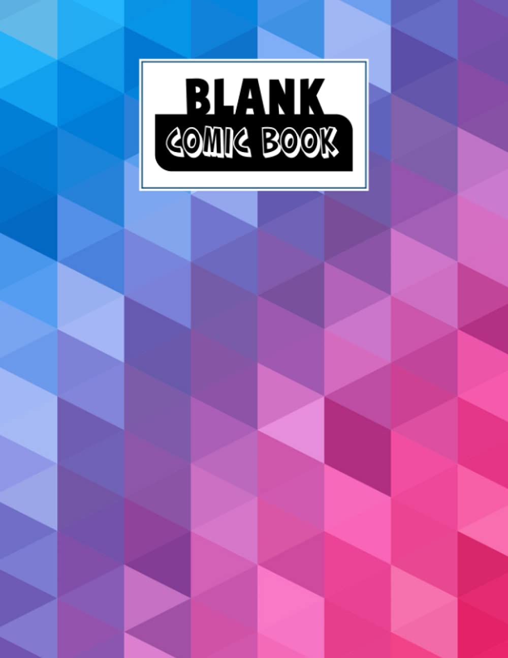 ler totalmente Blank Comic Book: Triangles Cover, Draw Your Own Comics - 120 Pages of Fun and Unique Templates - A Large 8.5" x 11" Notebook by Sonke Zeller