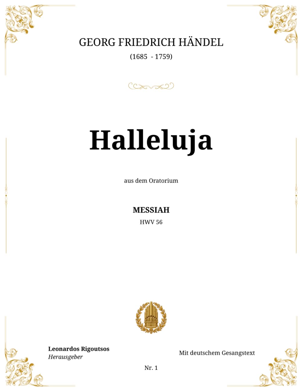Halleluja: Aus „Der Messias“ HWV 56 von Georg Friedrich Händel – Partitur für gemischten Chor und Orchester (German Edition) baixar o livro de graça