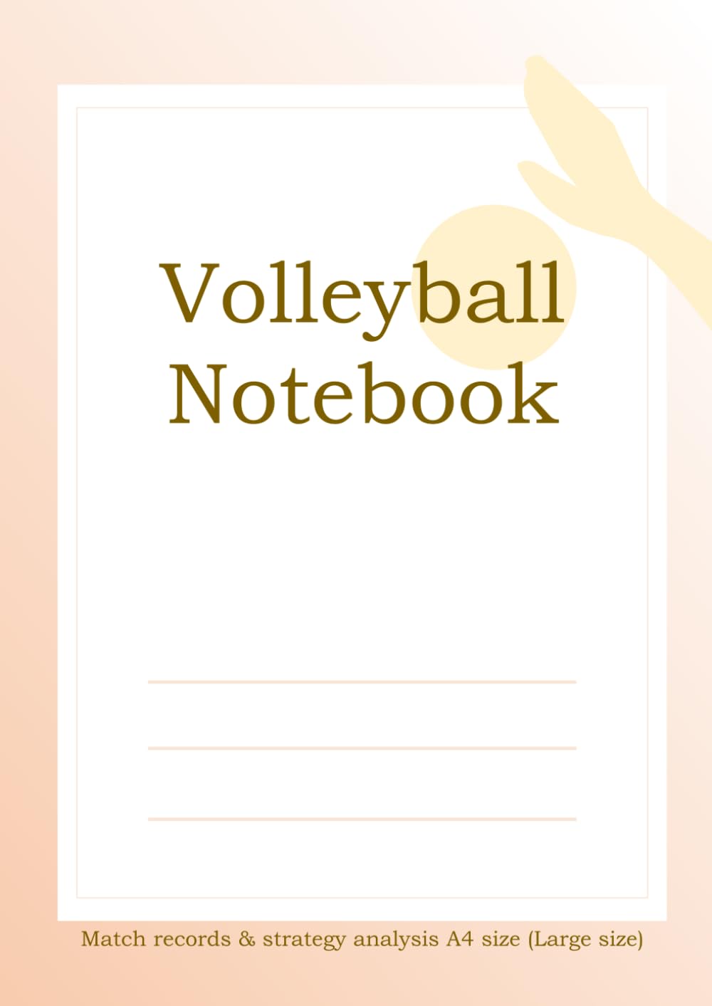 capítulo por capítulo baixar Volleyball Notebook Match records & strategy analysis A4 size (Large size)