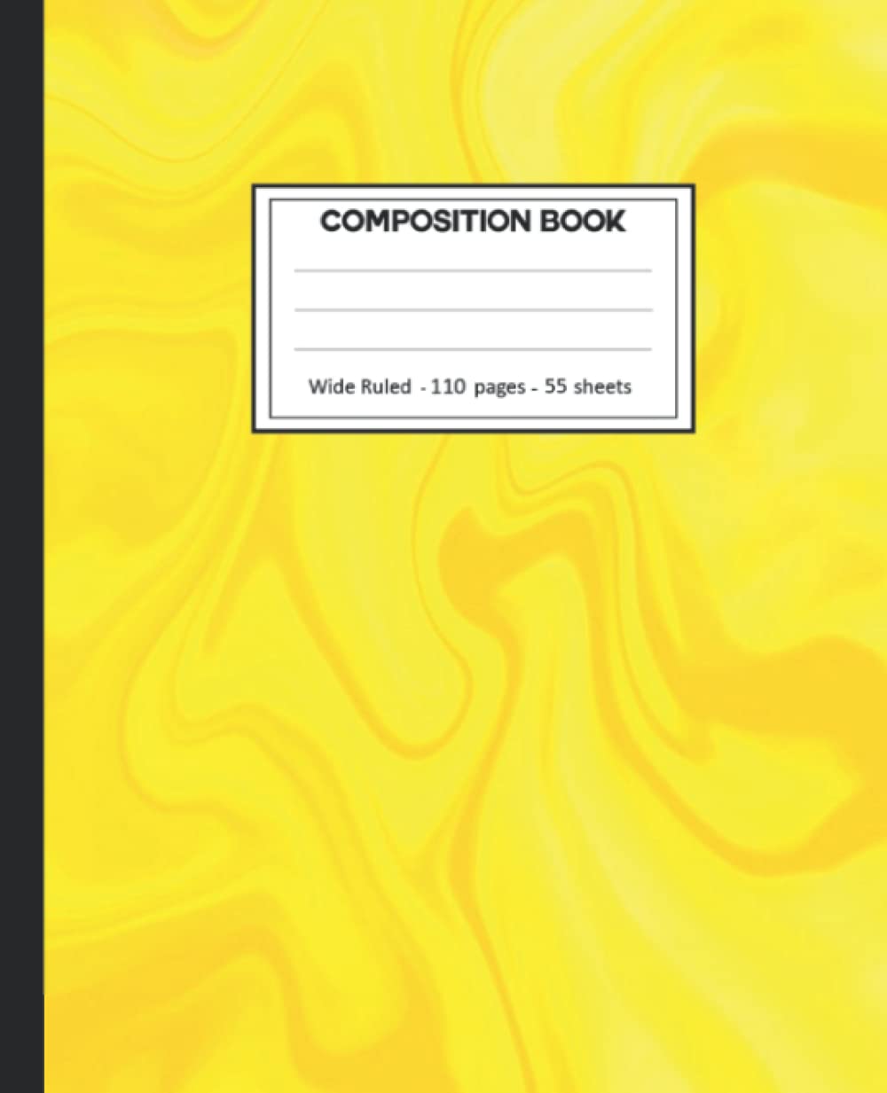 ler totalmente Composition Notebook: Wide Ruled: 110+ Lined Pages Writing Journal: Yellow Marble Theme