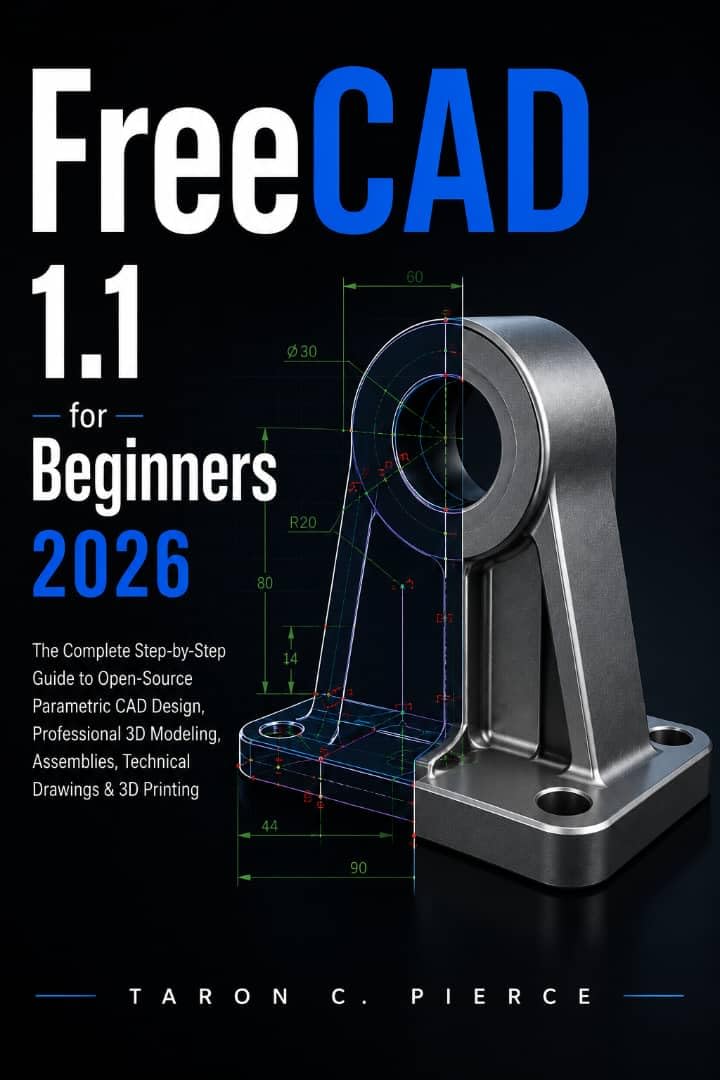 ler totalmente FreeCAD 1.1 for Beginners 2026: The Complete Step-by-Step Guide to Open-Source Parametric CAD Design, Professional 3D Modeling, Assemblies, Technical Drawings & 3D Printing (English Edition)