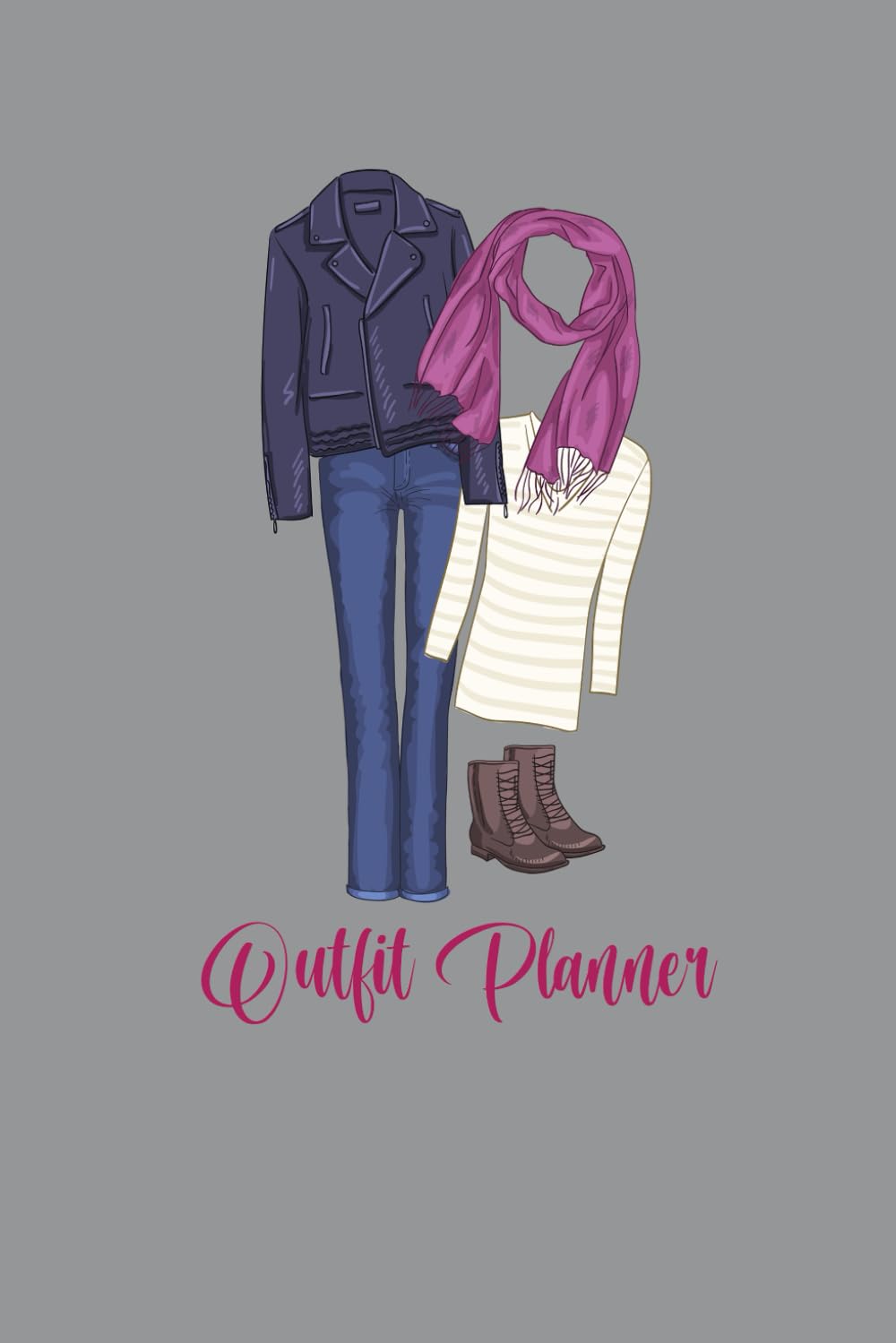 ler totalmente Outfit Planner: This Weekly Outfit Log Will Help to Keep You Organized With Your Daily Plans. For Women, Teens, Kids