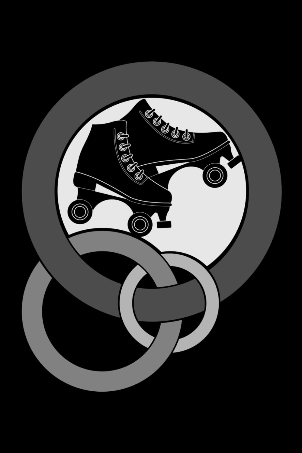 ROLLER SKATING INTERLOCKING CIRCLES: journal, lined, 120 pages, 6x9 inches, matte finish cover, notebook, diary gift, no bleed baixar livro de graça