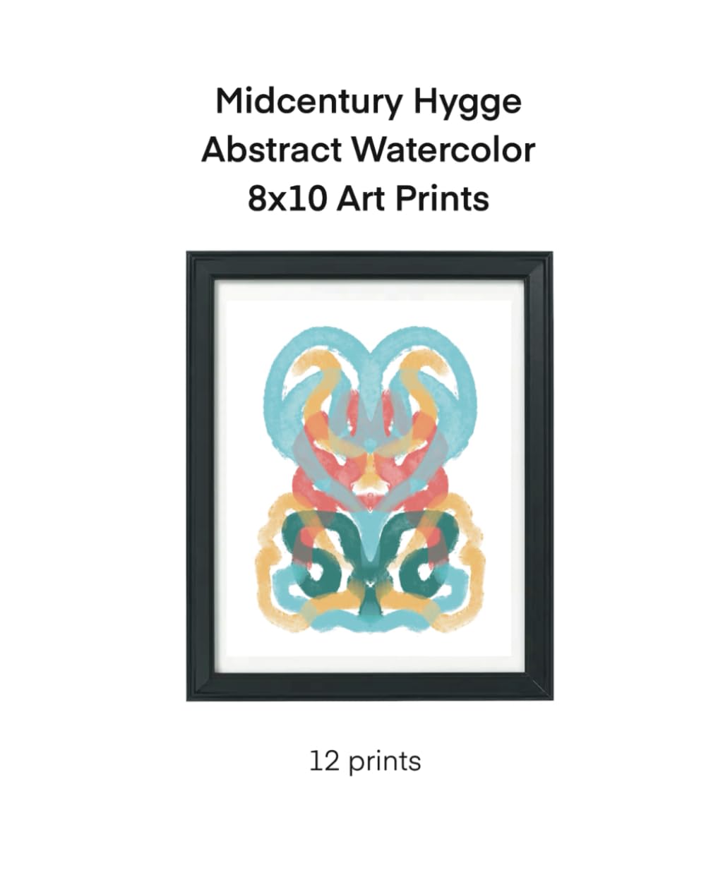ler totalmente Midcentury Hygge Abstract Watercolor 8x10 Art Prints: 12 portrait style book of bulk art prints (L&L Art Print Books)