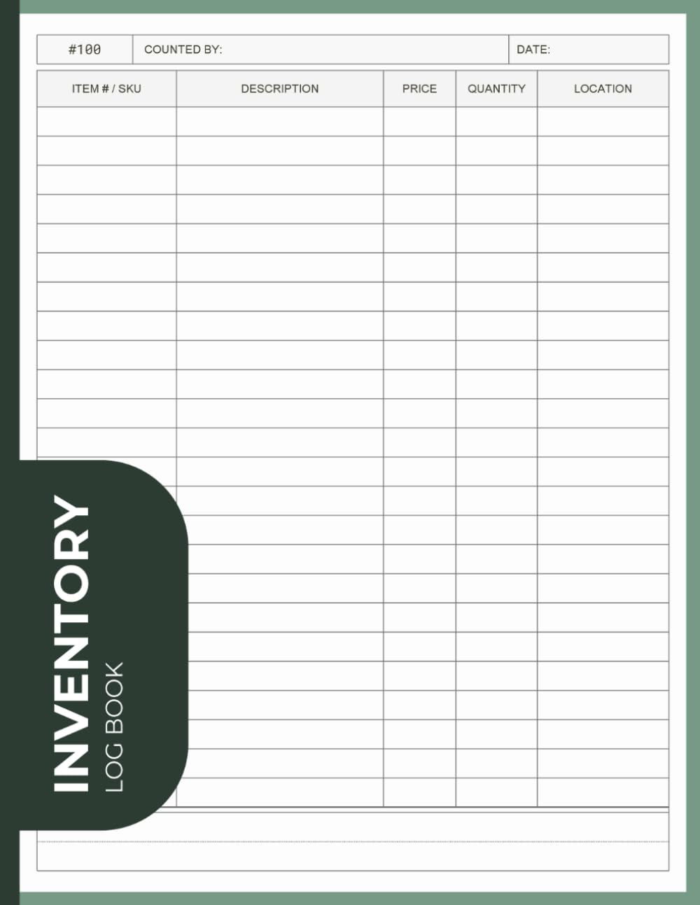 capítulo por capítulo baixar Inventory Log Book: Simple Inventory Tracker for Small Business or Personal Use