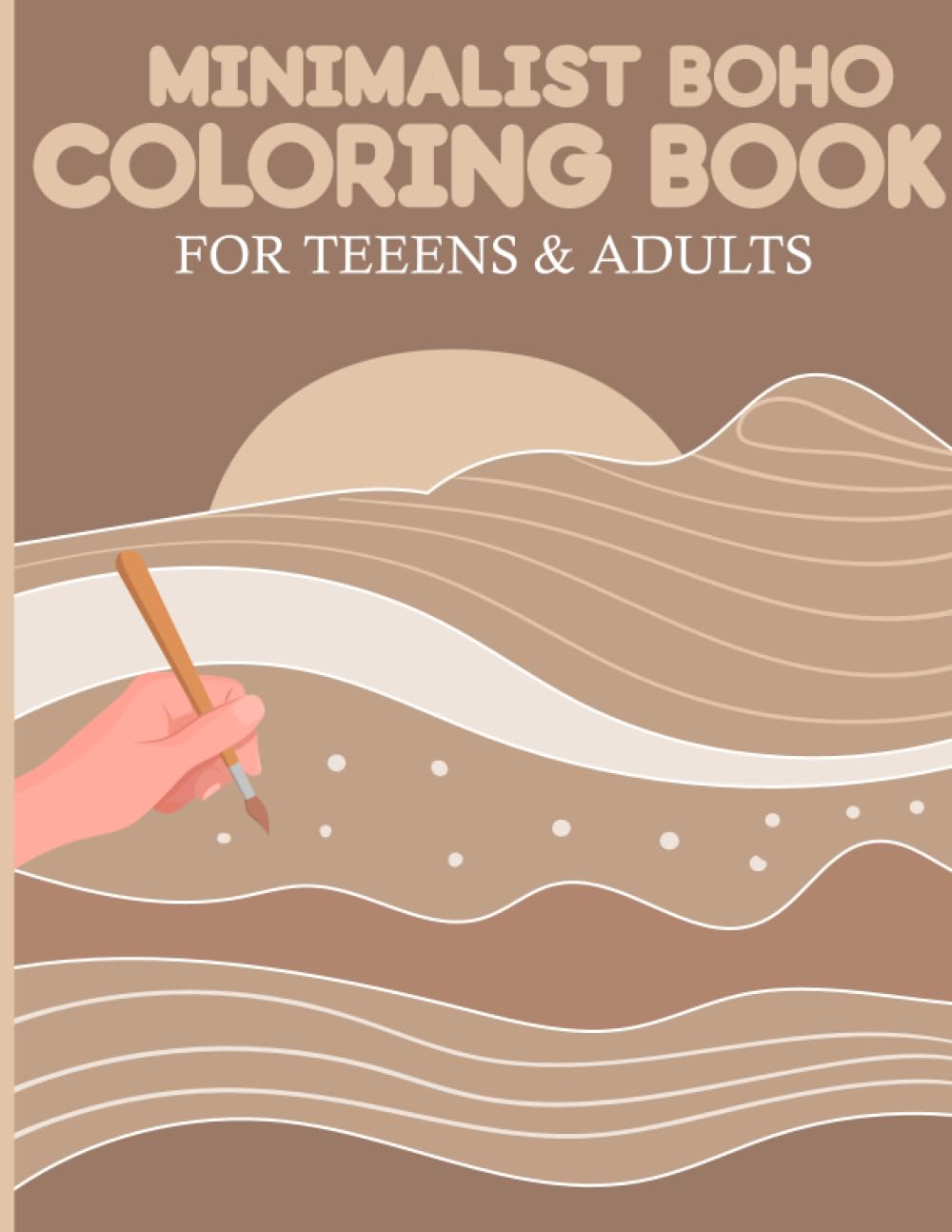 ler totalmente Minimalist Boho Coloring Book For Teens & Adults: 50 Abstract and Aesthetic Coloring Pages | For Stress Relief & Relaxation