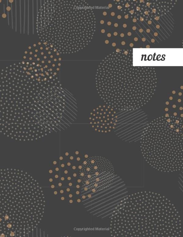 Notes: College Ruled Lined Journal, Cute Golden Pattern Design - Perfect for Office, School, College, Writing & Note Taking - Large 8.5 x 11 inches - 110 Pages baixar livro de graça