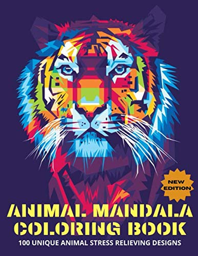 Animal Mandala Coloring Book: Adult Coloring Books Designs and Stress Relieving Mandala Patterns with 100 Unique Animals baixar o livro de graça