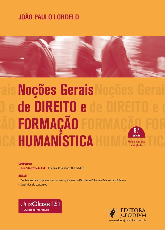 Noções Gerais de Direito e Formação Humanística 9Ed.2025