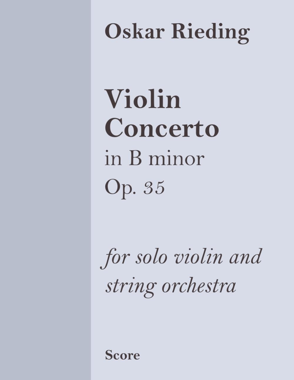 Violin Concerto in B minor Op. 35 (score): for violin and string orchestra baixar o livro de graça