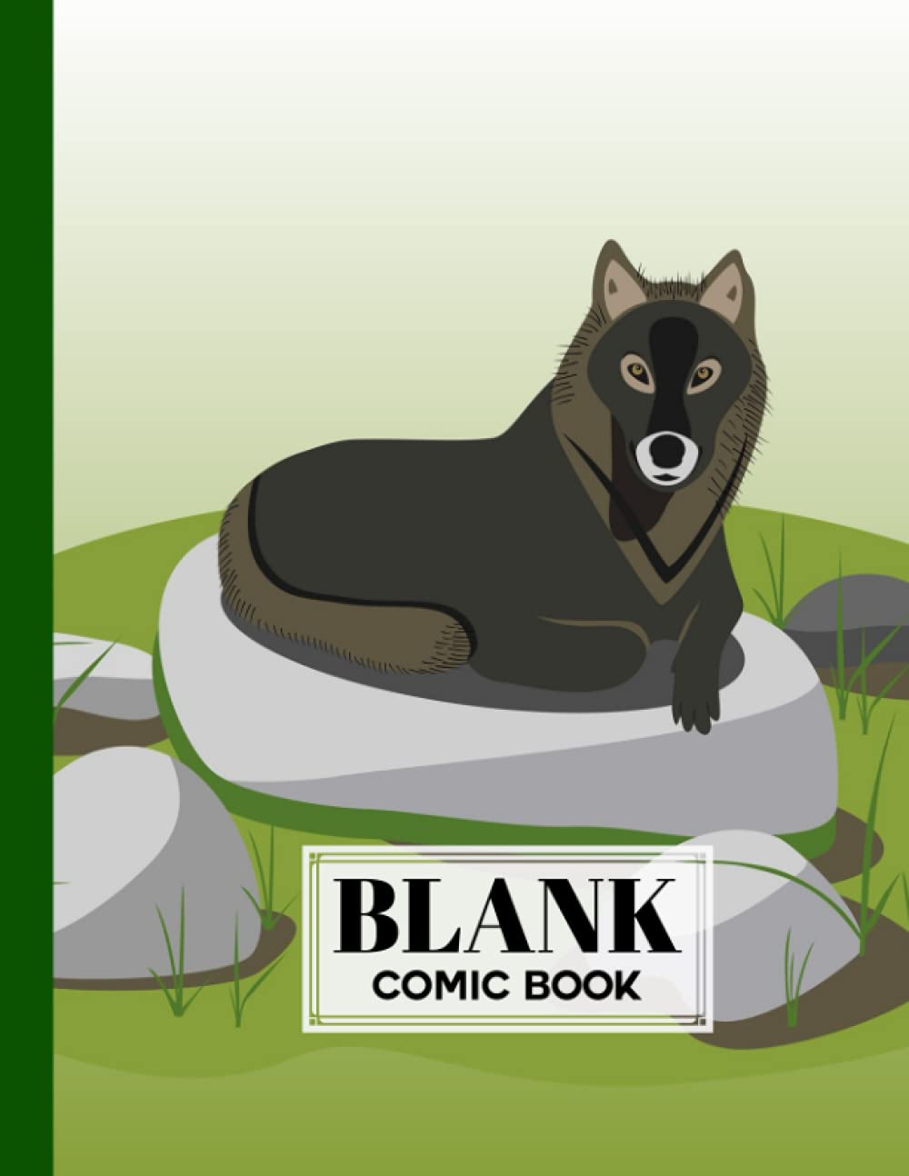 ler totalmente Blank Comic Book: Wolf Cover, Create Your Own Story, Journal, Notebook, Sketchbook for Kids and Adults, 120 Pages - Size 8.5" x 11" Notebook by Hagen Jost