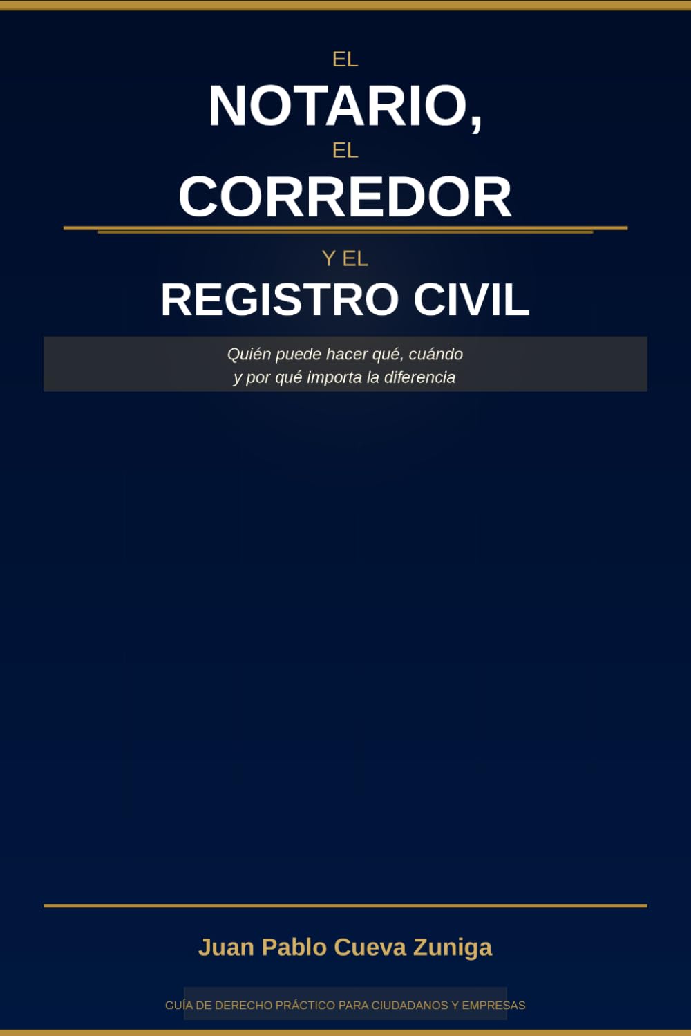 capítulo por capítulo baixar El Norario, El Corredor y el Registro Civil: Quien puede hacer qué, cuándo y por qué importa la diferencia. (Spanish Edition)