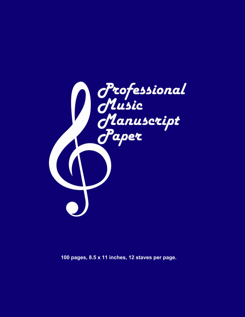 ler totalmente Professional Music Manuscript Paper: Blue Cover: Perfect for Composers, Students, and Musicians