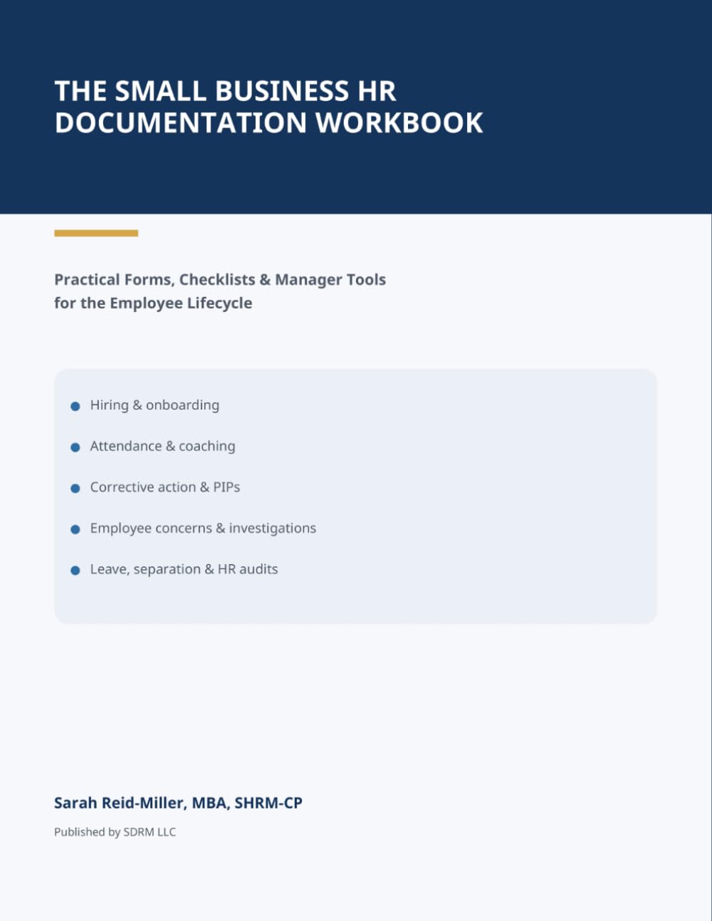 ler totalmente The Small Business HR Documentation Workbook: Practical Forms, Checklists & Manager Tools for the Employee Lifecycle