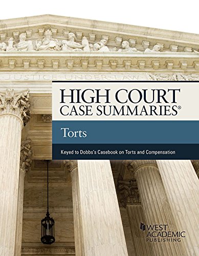 ler totalmente High Court Case Summaries on Torts (Keyed to Dobbs, Hayden, and Bublick) (English Edition)